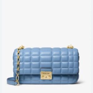 Michael Kors Leather Large Tribeca Conv Chain Shldr Bag